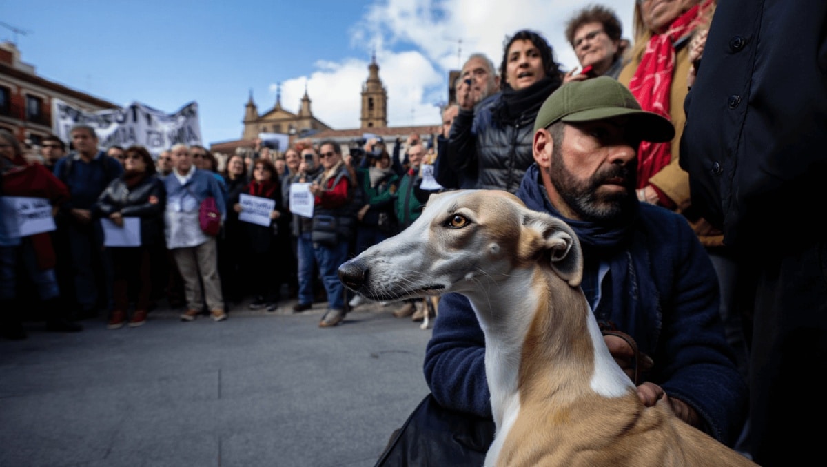 Galgos vinculados a la caza con galgos en pleno debate social