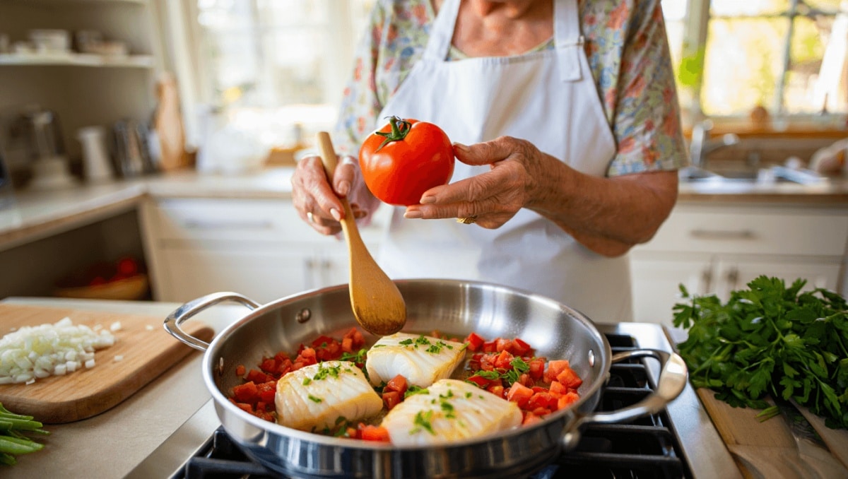 Bacalao con tomate: la receta más fácil de un guiso de pescado de la abuela