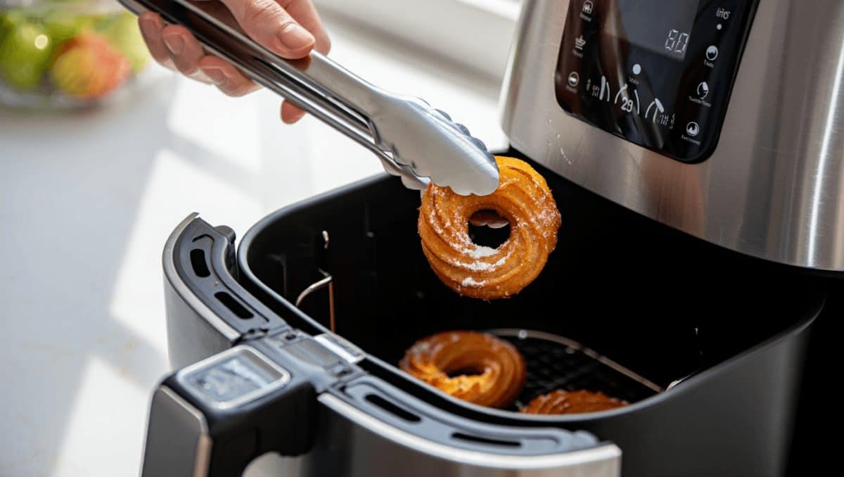 Churros en freidora de aire, el truco para que queden crujientes sin ensuciar la cocina