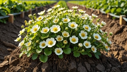 Tus fresas se llenan de flores pero no producen frutos: el problema podría estar bajo tierra