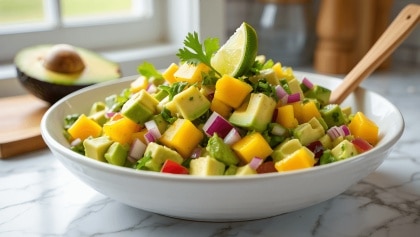 Ensalada de aguacate y mango: receta fácil, rápida y deliciosa