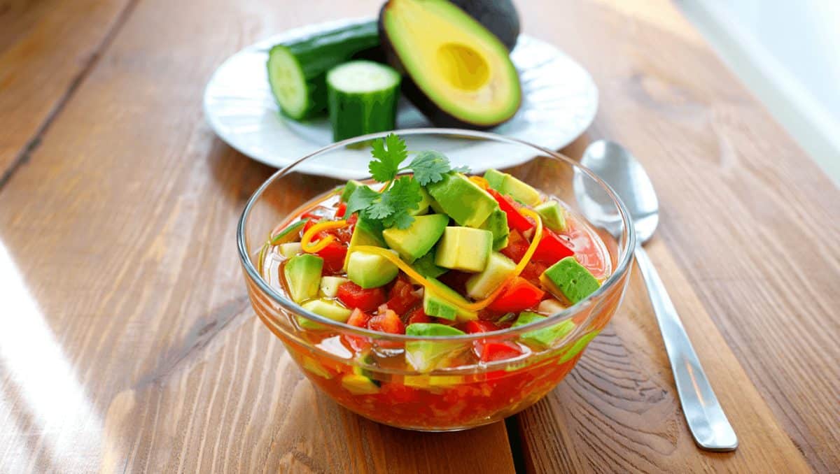 Gazpacho de aguacate y pepino: receta del entrante más fácil y rápido del verano