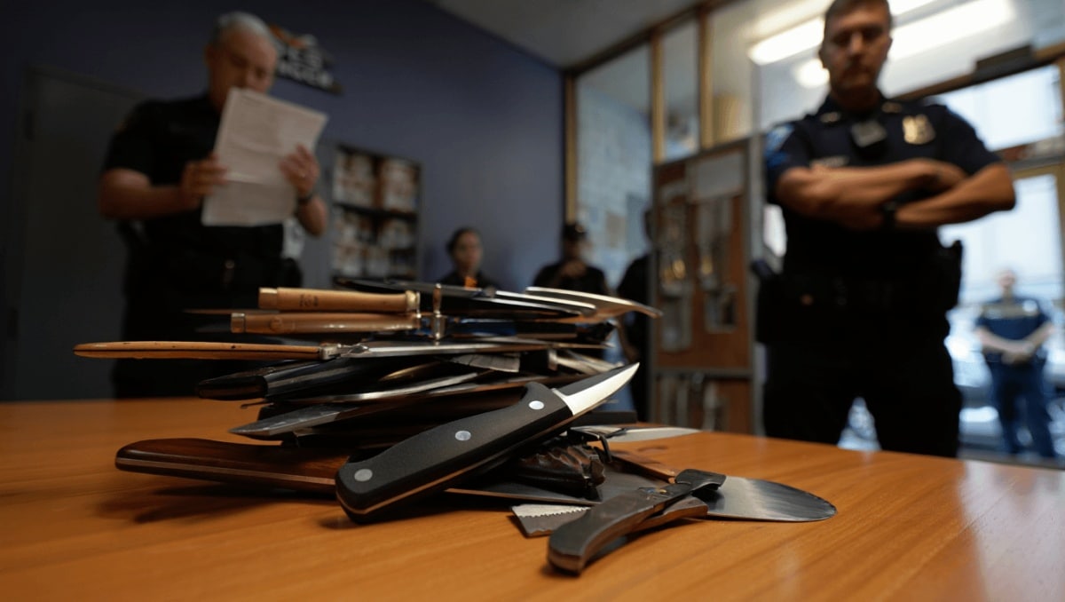 Interior reconoce un aumento del 52% de armas blancas desde que comenzó el registro en 2019