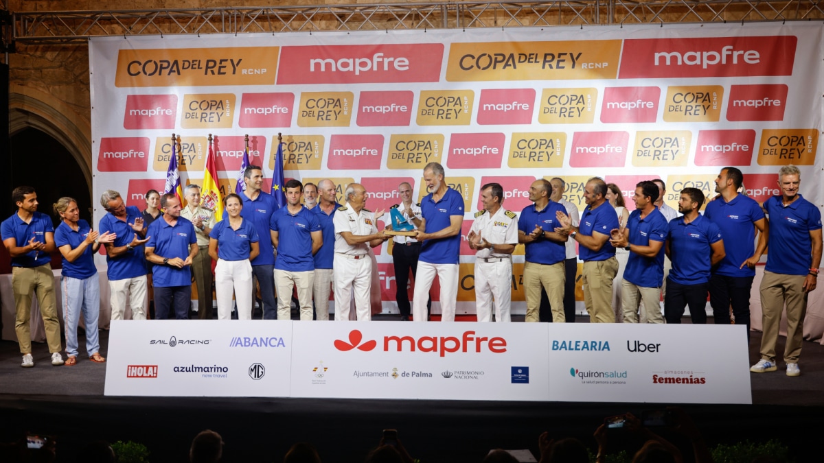 Felipe VI, subcampeón de la Copa del Rey Mapfre con el 'Hispania'