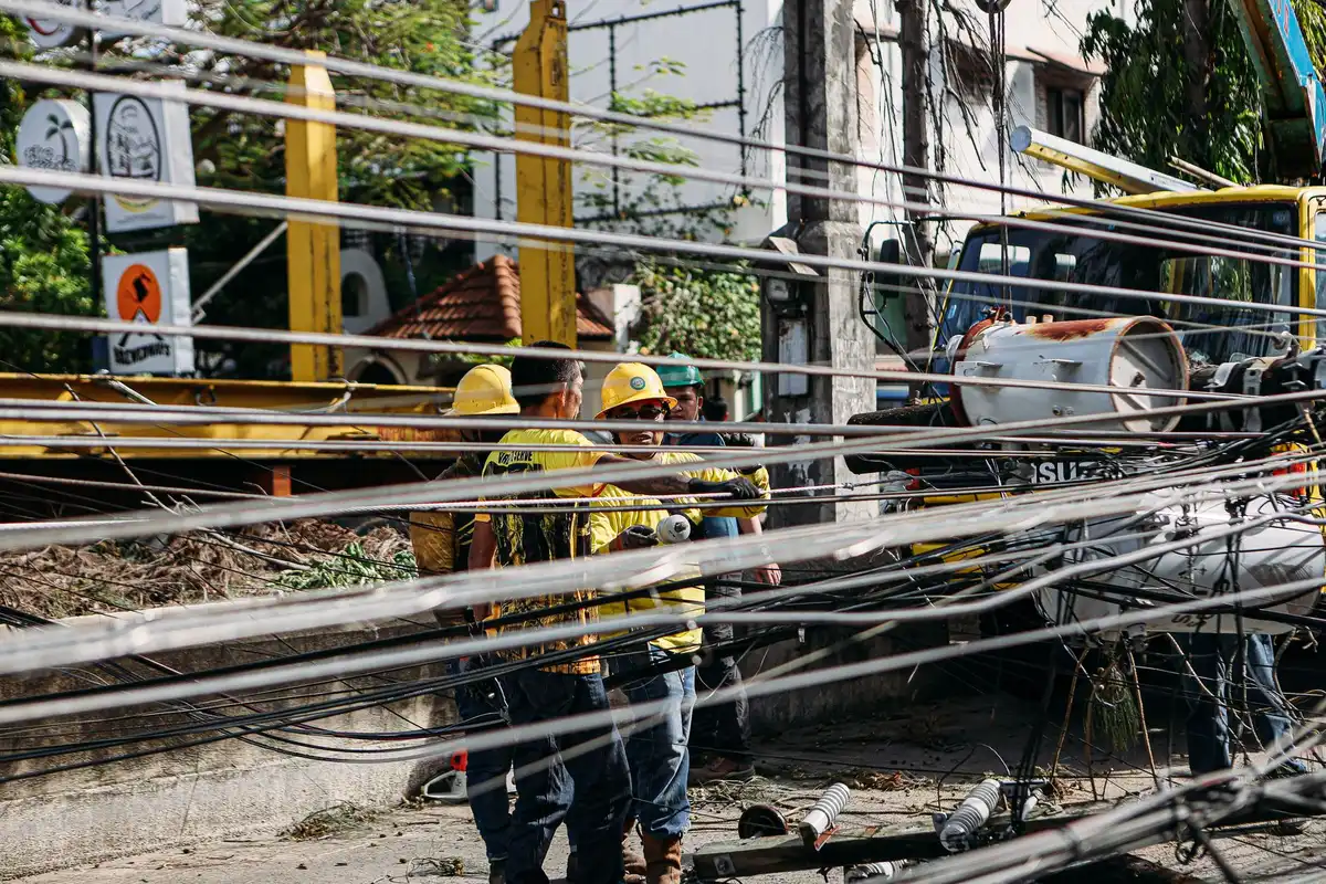 Corte de suministro eléctrico afectando a sistemas de pago en zona urbana
