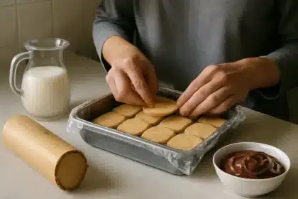 Familias recuperan la Tarta de la abuela: receta clásica de galletas y chocolate sin horno que gusta
